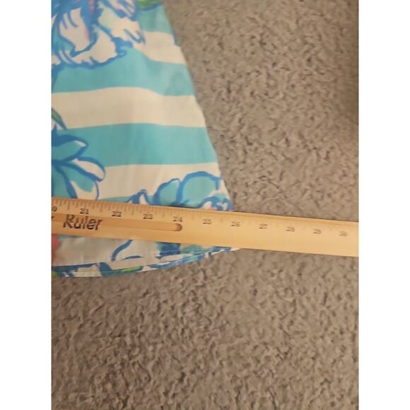 Lilly Pulitzer Langley Shorely Blue Tossing The Line Strapless Cocktail Dress 00 - Picture 10 of 13